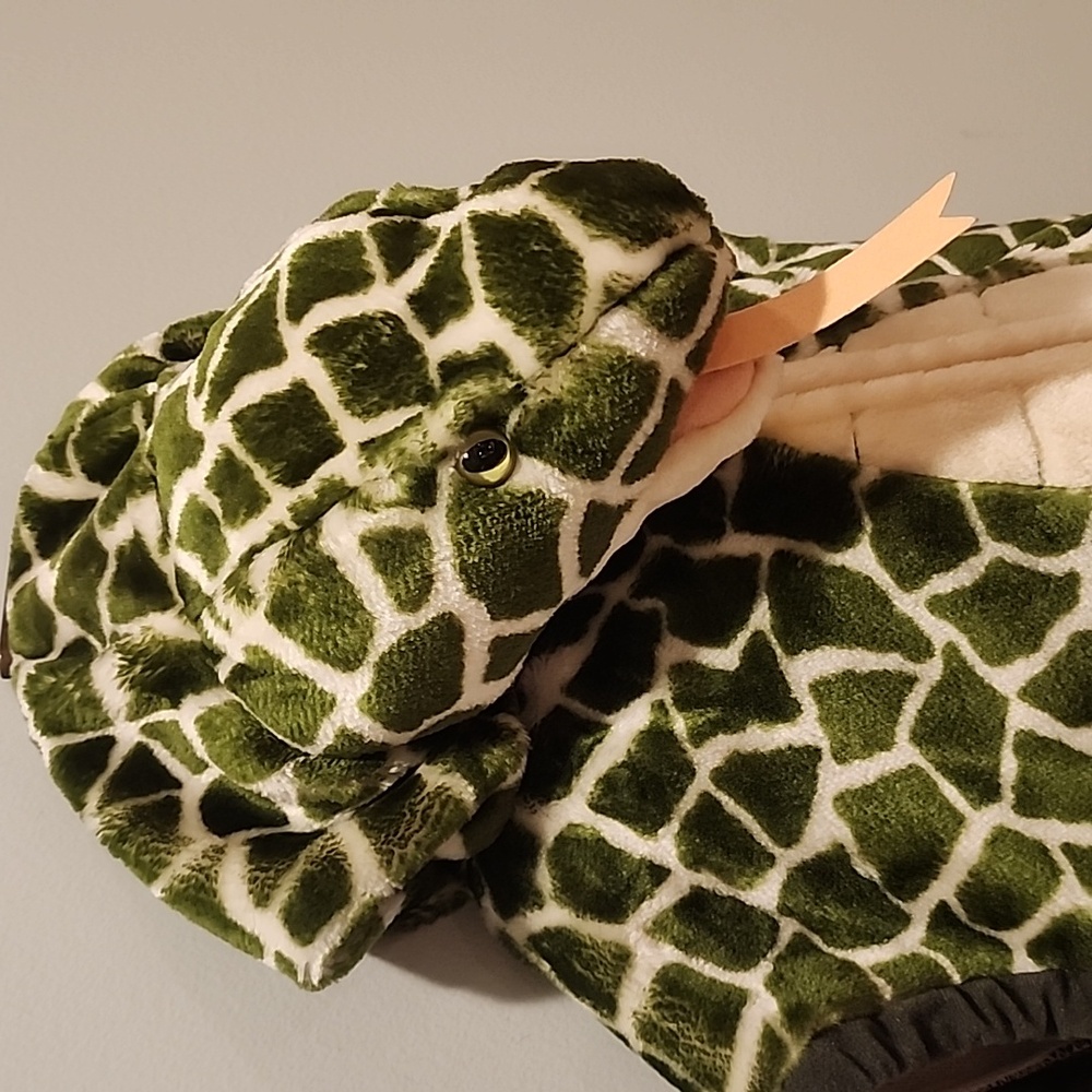 Snake Lizard Reptile Green Kids Halloween Onsie Hoodie Costume Size XL 7 - 8 - Picture 4 of 15